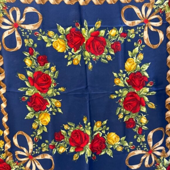 Christian Dior Rose Silk Scarf - Picture 3 of 3